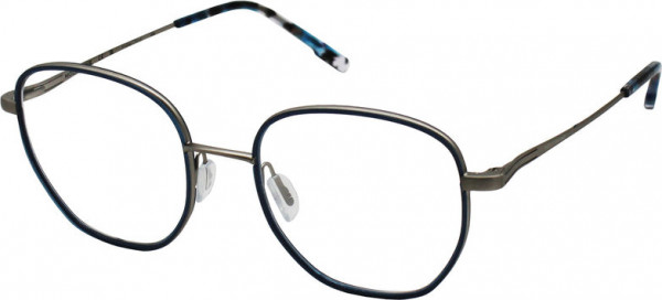 MOLESKINE Moleskine 2151 Eyeglasses, 50-NAVY/SILVER