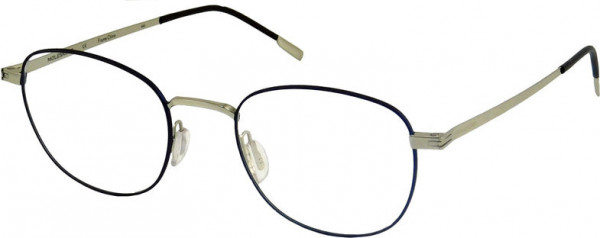 MOLESKINE Moleskine 2122 Eyeglasses, 17-SHINY SILVER BLUE