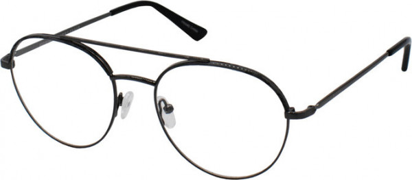 Perry Ellis Perry Ellis 478 Eyeglasses, GREY STRIPE GUNMETAL