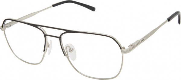 Perry Ellis Perry Ellis 448 Eyeglasses, MATTE BLACK/SILVER