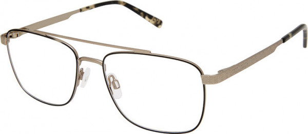 Perry Ellis Perry Ellis 444 Eyeglasses, Matte Black/Shiny Silver