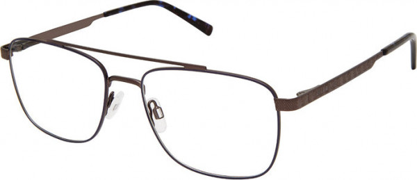 Perry Ellis Perry Ellis 444 Eyeglasses, Matte Blue/Dark Gunmetal
