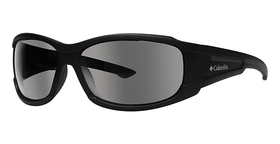 Columbia Big Sur Sunglasses, C01 Matte Black (PFG True Grey w/ Silver Mirror)