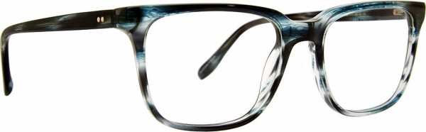 Badgley Mischka BM Reid Eyeglasses, Blue Horn