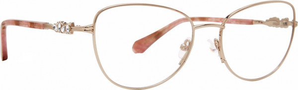 Badgley Mischka BM Roselle Eyeglasses, Rose/Gold