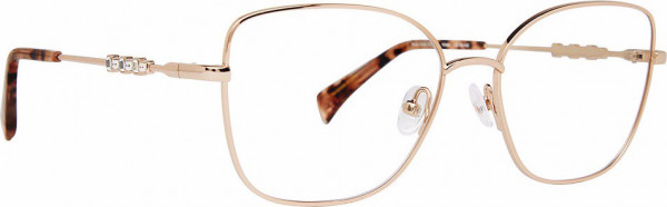 Badgley Mischka BM Ninon Eyeglasses, Rose/Gold