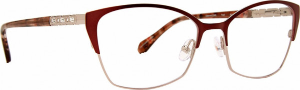 Badgley Mischka BM Trudi Eyeglasses, Cabernet
