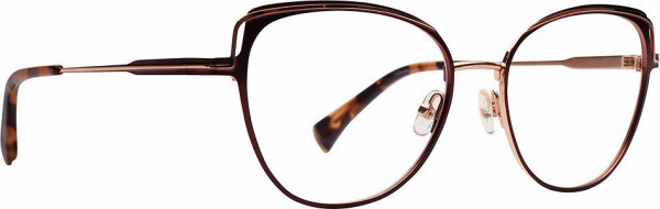 Badgley Mischka BM Leone Eyeglasses, Cabernet