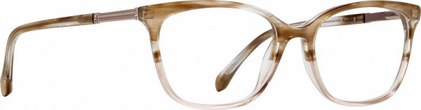 Badgley Mischka BM Maelie Eyeglasses, Brown Horn