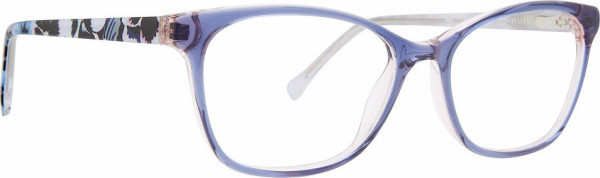 Vera Bradley VB Marlo Eyeglasses, Plum Pansies
