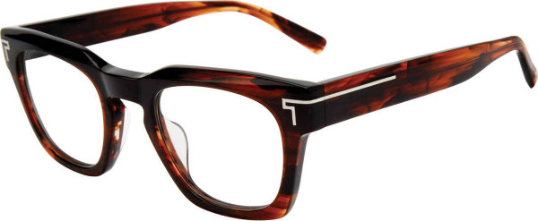 Tumi VTU533 Eyeglasses, BROWN SMOKE (0BRO)