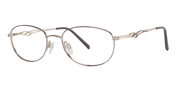 L'Amy Moderato 210 Eyeglasses, C01 Gold-Violet