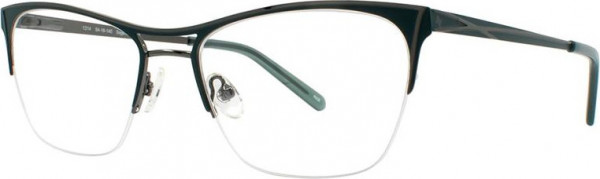 Adrienne Vittadini 1314 Eyeglasses, Sage/Gun