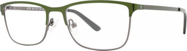 Float Milan 76 Eyeglasses, MGrn/Gun