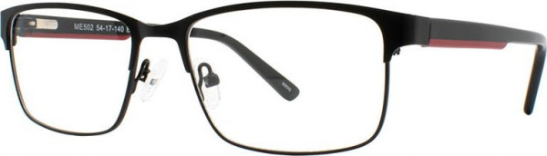 Match Eyewear 502 Eyeglasses, Black/Red