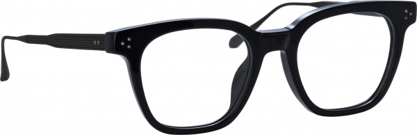 Linda Farrow LFL1508B EVANS Eyeglasses, (003) BLACK/ MATT NICKEL