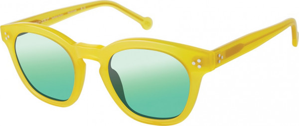Colors In Optics CS397 SULLIVAN Sunglasses, BTRSCH LEMON/BOTTLE GREEN FLASH LENSES