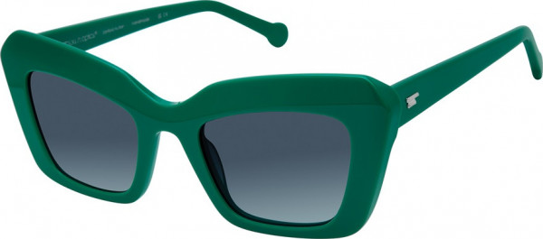 Colors In Optics CS398 MONACO Sunglasses, EMRLD EMERALD/EMERALD GRADIENT LENSES