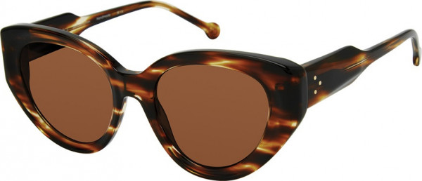 Colors In Optics CS404 SCARLETT Sunglasses, TS WHISKEY TORTOISE/SOLID BROWN LENSES