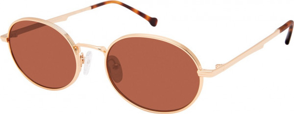 Colors In Optics CS410 PRINCE Sunglasses, GLDTS GOLD/BROWN LENSES