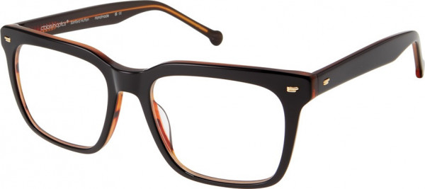 Colors In Optics C1165 RAMSEY Eyeglasses, OXTS BLACK OVER TORTOISE