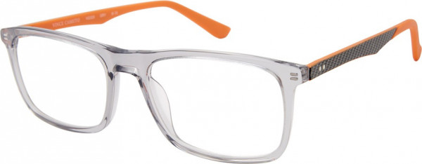 Vince Camuto VG329 Eyeglasses, GRY GREY/GREY CARBON/SPORT ORANGE RUBBER