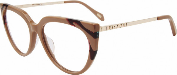 Just Cavalli VJC076 Eyeglasses, SHINY BEIGE (06Y1)
