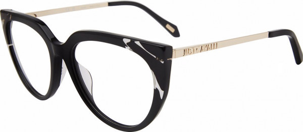 Just Cavalli VJC076 Eyeglasses, SHINY BLACK (0700)