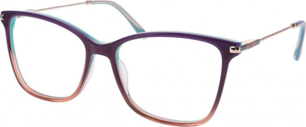 BCBGMAXAZRIA FLEUR Eyeglasses, Purple Fade