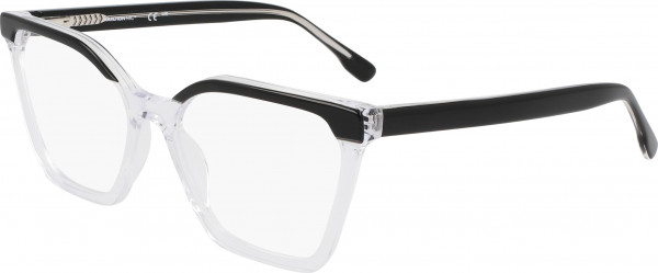 Marchon M-5509 Eyeglasses, (001) BLACK CRYSTAL