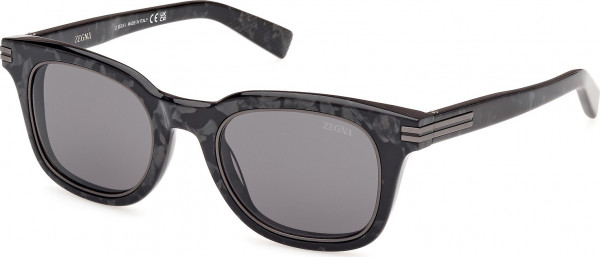 Ermenegildo Zegna EZ0238 Sunglasses, 05A - Black/Pearl / Black/Pearl