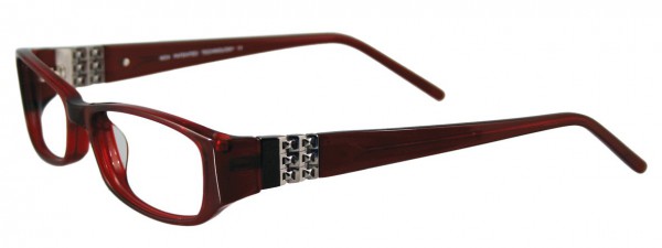 MDX S3203 Eyeglasses, CLEAR CRANBERRY