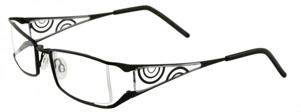 Takumi T9769 Eyeglasses, BLACK AND CLEAR