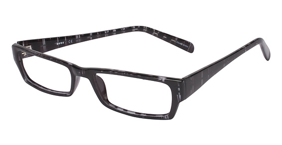 Smilen Eyewear 3004 Eyeglasses, Black Strips