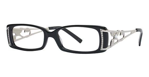 Urban Edge 7363 Eyeglasses, SILVER/BLACK