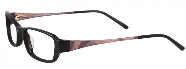 EasyClip EC120 Eyeglasses, 090 BLACK/STEEL BLACK