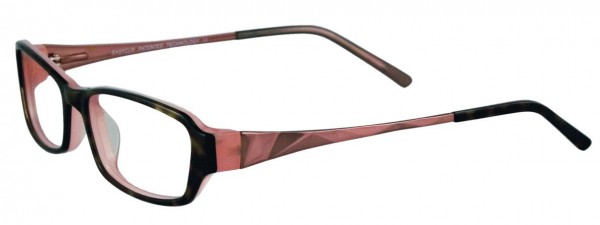 EasyClip EC120 Eyeglasses, TORTOISE AND CLEAR PINK/ SHINY P