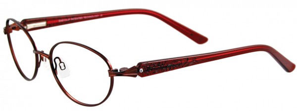 EasyClip EC129 Eyeglasses, BURGUNDY