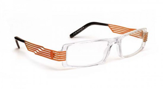 J.F. Rey JF1133 Eyeglasses, CRYSTAL / ORANGE (1460)