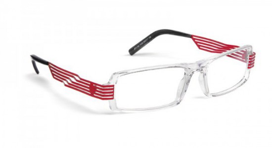 J.F. Rey JF1134 Eyeglasses, CRYSTAL / SHARP RED (1430)