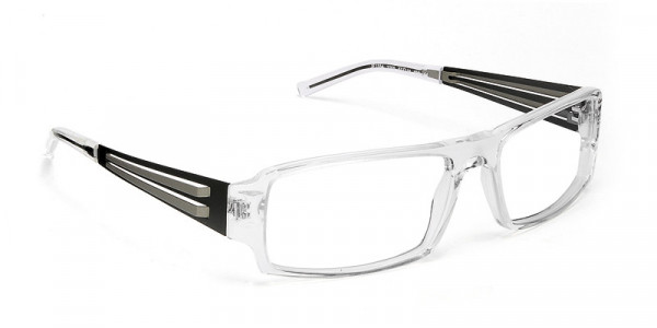J.F. Rey JF1164 Eyeglasses, CRYSTAL / BLACK / SHINY GUN (1005)
