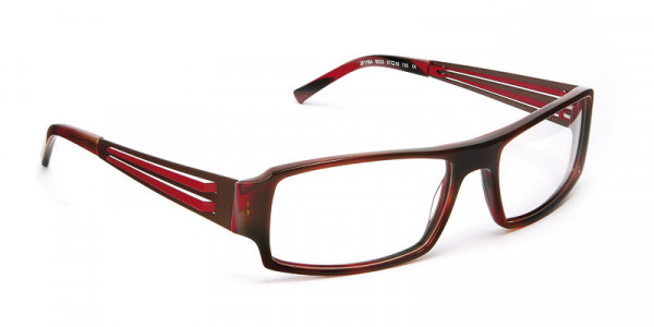 J.F. Rey JF1164 Eyeglasses, VOLCANO / RED / CRYSTAL / BROWN / RED (9333)
