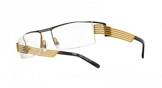 J.F. Rey JF2257 Eyeglasses, ICED BLACK / MINERAL SAFRAN (0050)