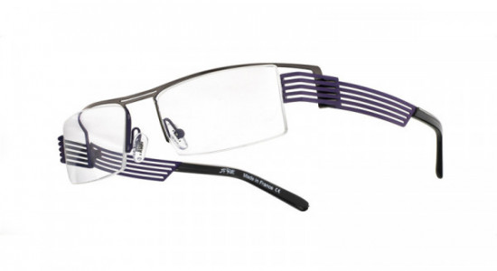 J.F. Rey JF2257 Eyeglasses, GLOSSY RUTHENIUM / ANEMONE (0575)