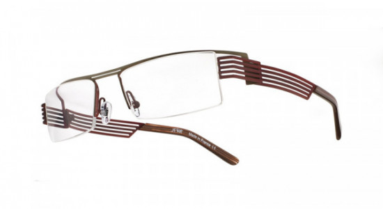 J.F. Rey JF2257 Eyeglasses, TOBACCO BROWN / MINERAL BURGUNDY (9033)