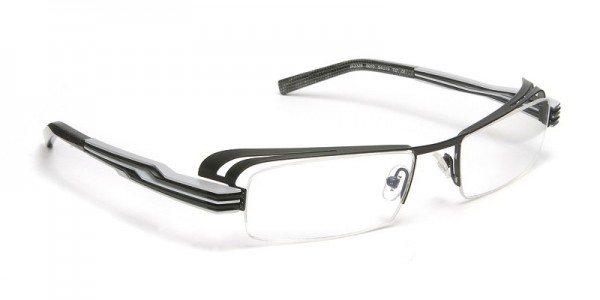 J.F. Rey JF2328 Eyeglasses, MATT BLACK / SILVER-BLACK GRADIENT (0010)