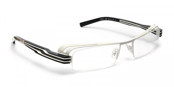 J.F. Rey JF2328 Eyeglasses, WHITE / BLACK-WHITE GRADIENT (1000)