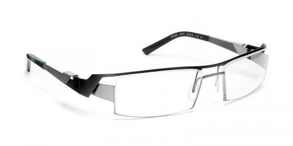J.F. Rey JF2342 Eyeglasses, BLACK / SILVER (0010)