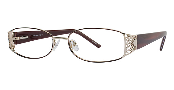 Joan Collins 9732 Eyeglasses, Gold/Burgundy