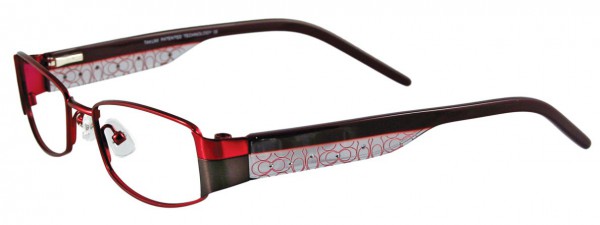 Takumi T9795 Eyeglasses, RUBY RED AND GREY